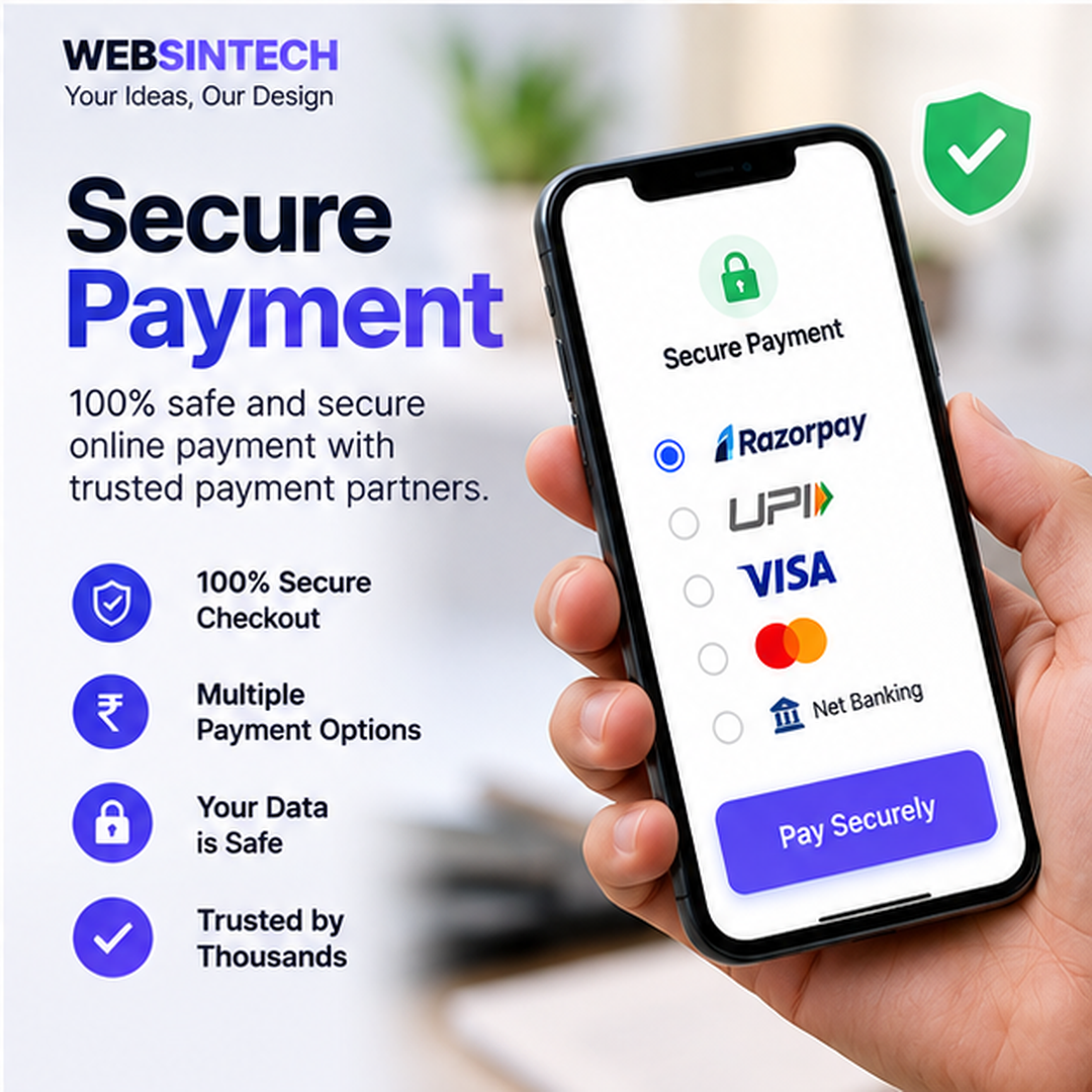 Secure payment for Websintech business cards